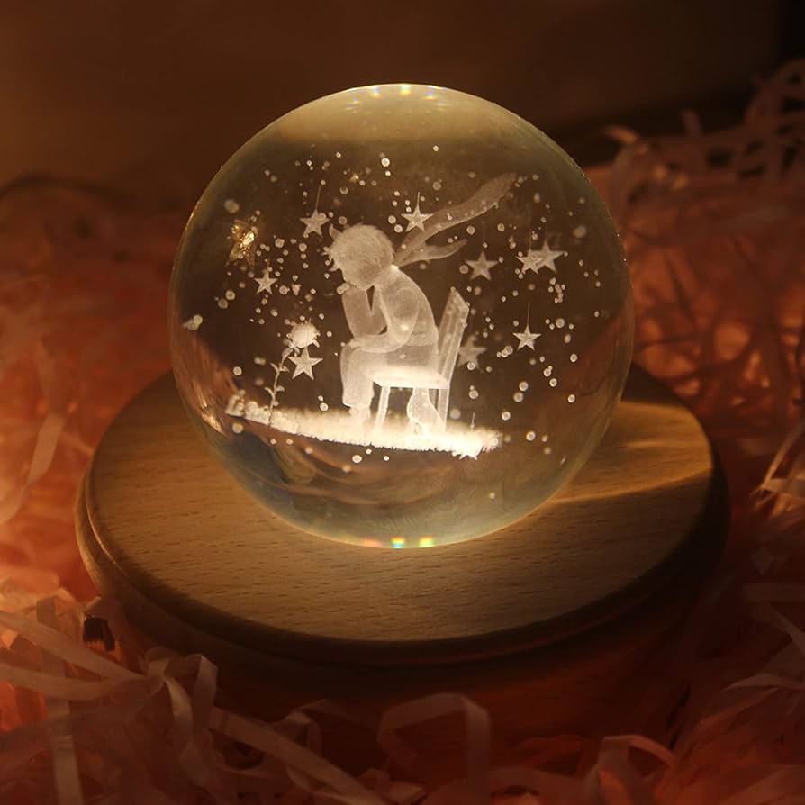 星の王子様(光るオルゴール)箱付き Amazon | 星に願い オルゴール プレゼント QUEENBABI 星の王子様